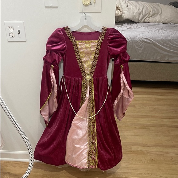 Elegant Pink and Gold Kids Dress - Picture 1 of 1